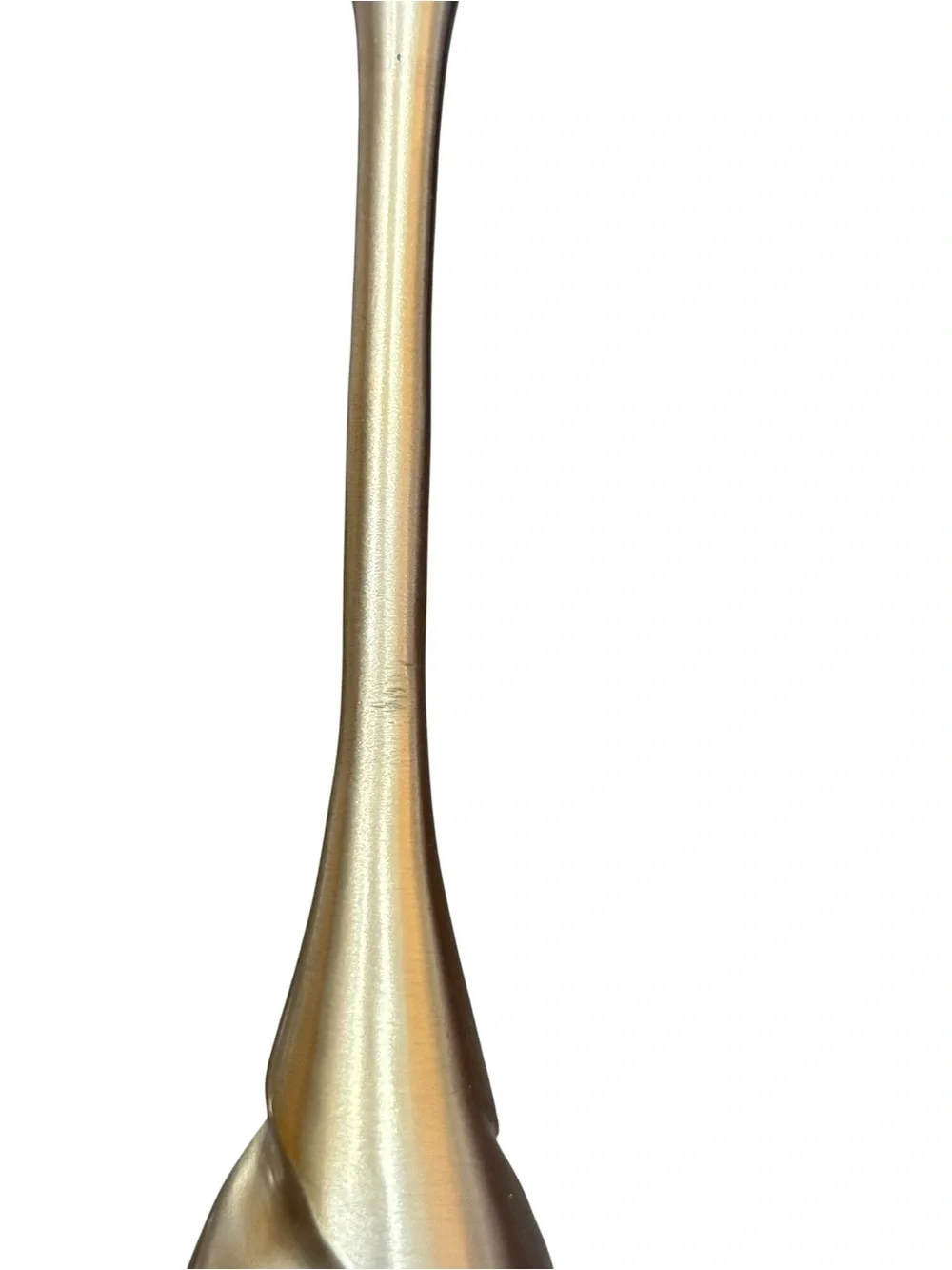NWT Anthropologie Naya Tinted Brass Lacquer Taper Candle Holder in Gold